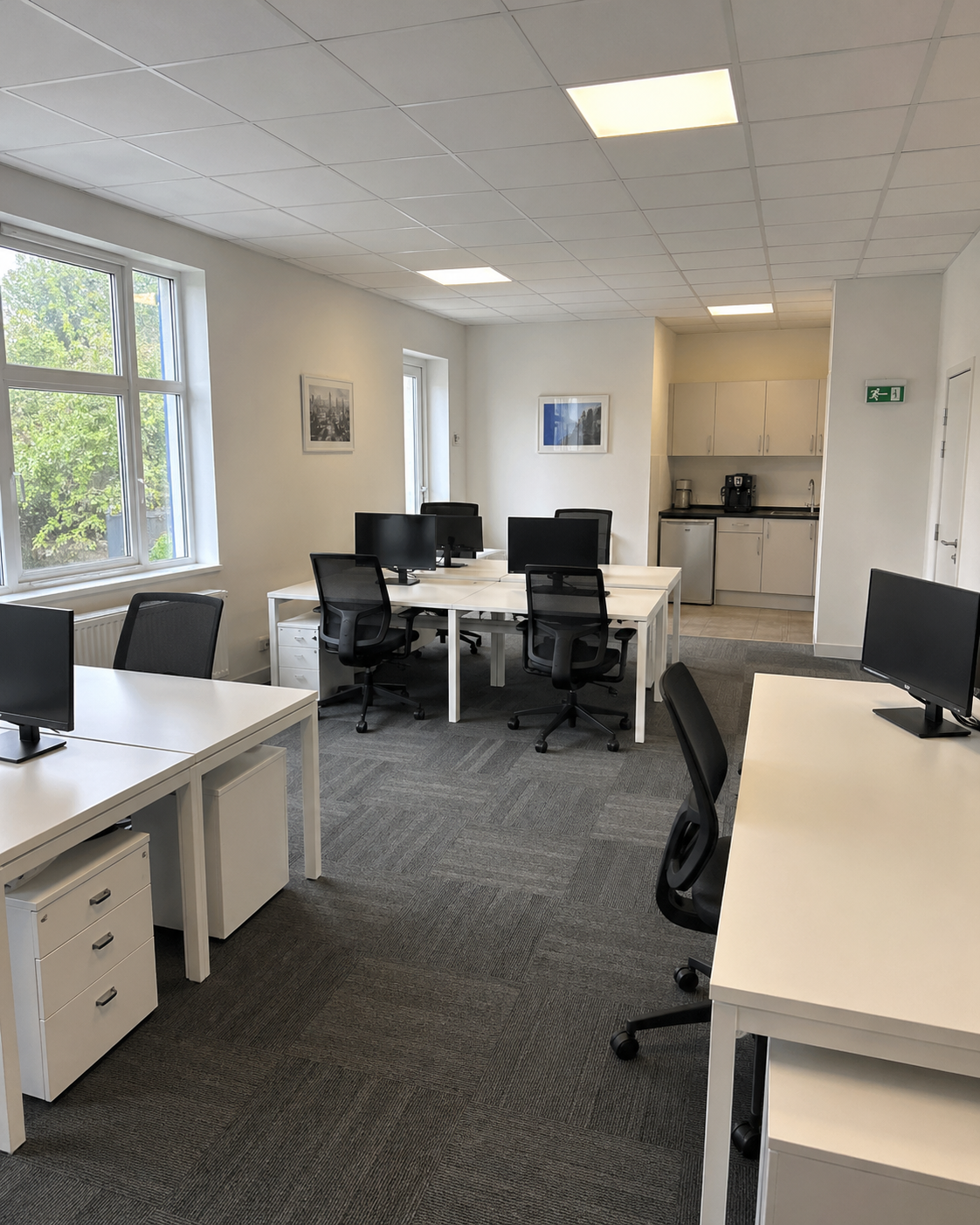 Office after weekly clean