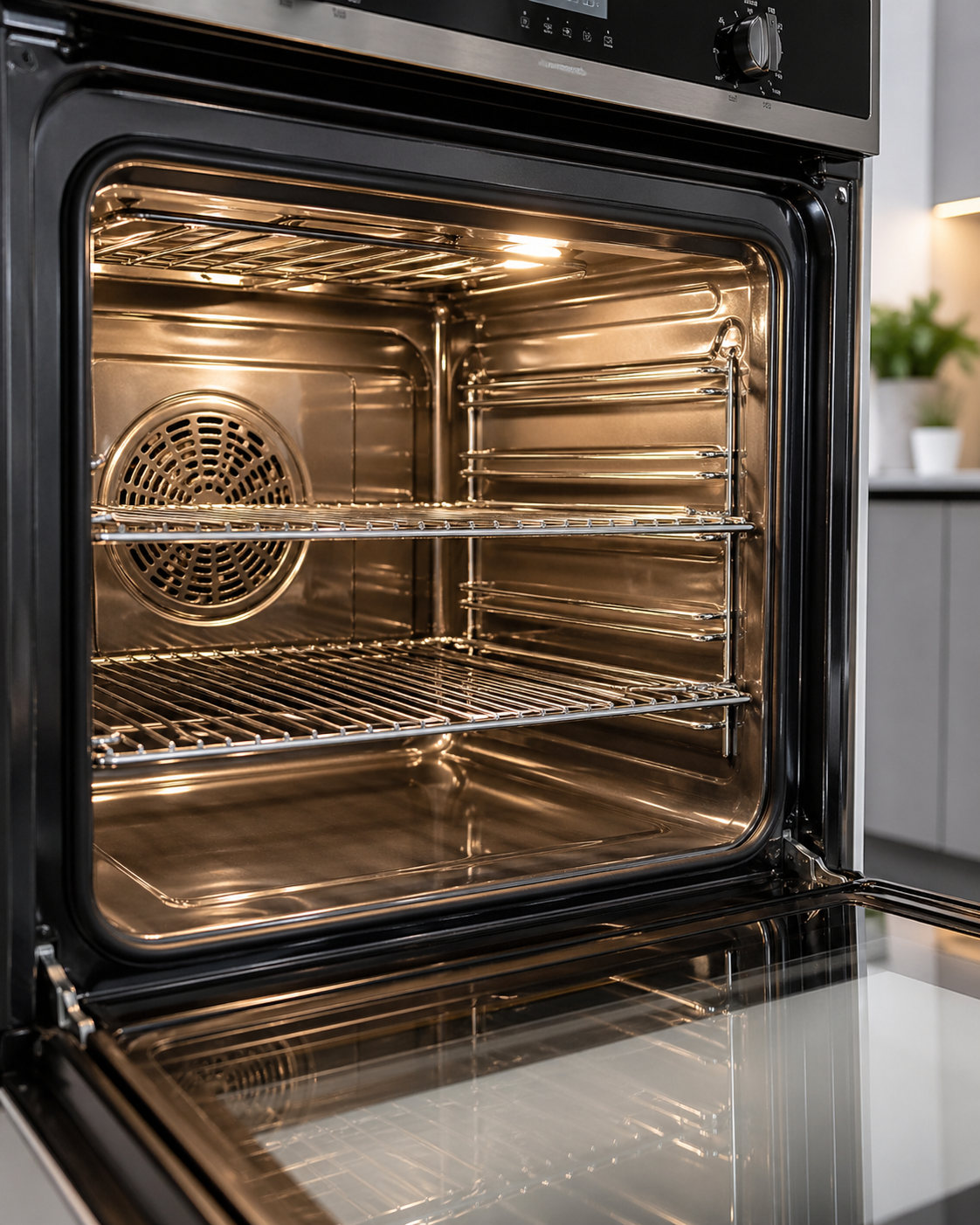 Oven after deep clean